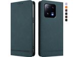 Custodia Per Xiaomi 13 Pro, Custodia Retro In Finto Cuoio Con Supporto E Slot Per Schede Verde