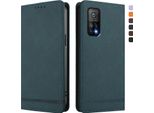 Custodia Per Xiaomi Mi 10T / Mi 10T Pro, Retro Custodia Flip In Finto Cuoio Con Supporto E Slot Per Schede Verde