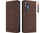 Custodia Per Xiaomi 12 Lite, Retro In Finto Cuoio Flip Case Con Supporto E Slot Per Schede Brown