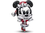 Pandora X Disney Charm Minnie Mouse Natale Color Argento