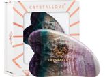 Crystallove Piastra Per Massaggio Facciale Gua Sha In Fluorite Arcobaleno