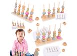 Puzzle Educativo Montessori In Legno Diverse Forme E Figure Colorate