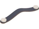 Maniglia UL24, Blu Navy, Bianco Lucido, 128 Mm
