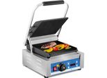 Griglia A Contatto Royal Catering - Scanalata - Timer - 1800 W