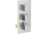 Mexen Cube Miscelatore Termostatico Per Vasca-Doccia A 3 Uscite, Cromo - 77503-00