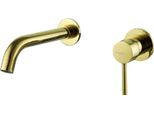 Mexen Alma Batteria Lavandino Incassata, Oro - 75015-50