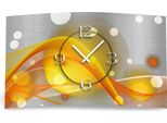 Orologio Da Parete Astratto Giallo Arancio Di Design Orologio Da Parete Moderno Di Design Silenzioso Senza Ticchettio Dixtime 3DS-0048