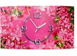 Orologio Da Parete Di Design A Fiori Rosa Orologio Da Parete Moderno Design Silenzioso Senza Ticchettio Dixtime 3D-0074
