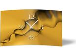 Digital Designer Art Astratto Fumoso Oro Orologio Da Parete Design Moderno Orologio Da Parete Silenzioso Senza Ticchettio Dixtime 3DS-0384