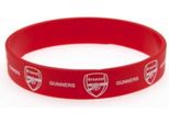 Polsino Ufficiale Arsenal Fc In Silicone BS771 (Taglia Unica) (Rosso/Bianco)