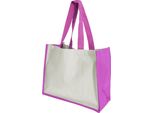 Borsa / Shopper / Shopping Bag In Iuta Westford Mill Printers, 21 Litri (2 Pezzi/Confezione) BC4539 (Taglia Unica) (Fucsia)