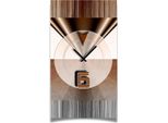 Orologio Da Parete Astratto Marrone Di Design Orologio Da Parete Moderno Di Design Silenzioso Senza Ticchettio Dixtime 3DS-0441