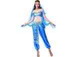 Bristol Novelty Donna Costume Da Ballerina Harem BN1485 (Taglia Unica) (Blu/Bianco/Oro)