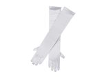 Guanti Da Donna Bristol Novelty In Raso, Lunghi, 1 Paio BN1327 (Taglia Unica) (Bianco)