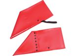 Ghette Borchiate Unisex Bristol Novelty, 1 Paio, Per Adulti BN1652 (Taglia Unica) (Rosso)