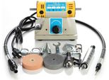 Topchances Lucidatrice, 220V 350 Watt Smerigliatrice Elettrica Lucidatrice Mini Multifunzione Buffer Mill Lucidatura Per Gioielli Dentali Motore Tornio Eu Plug