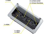 Presa Usb A E C Integrata, Presa Da Tavolo Estraibile, RJ45, Hdmi
