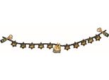Bristol Novelty - Ghirlanda, 60° Compleanno BN2509 (Taglia Unica) (Nero/Oro)