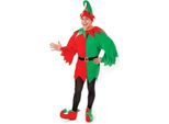 Bristol Novelty - Costume Da "Aiutante Di Babbo Natale"" Per Uomo/Donna Unisex BN551 (Taglia Unica) (Rosso/Verde)"