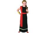 Bristol Novelty - Costume Da Ragazza BN542 (M) (Nero/Rosso/Oro)