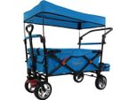 Carrello Pieghevole Giardino Fuxtec FX-CT800 Con Tettuccio Parasole Blu TüRkis