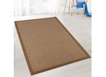Tappeto In Sisal Supporto In Lattice Autentiche Fibre Naturali, Pola, 200 X 200 Cm