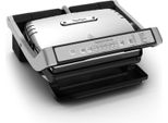Tefal GC707D - Nero - Acciaio Inox - Rettangolare - Griglia - 600 Cm² - Alluminio Pressofuso - 2000 W (GC707D)