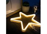 Usb A Batteria Stella Led Luce Al Neon Da Parete, Segno Al Neon Luci Notturne Segno Al Neon Luce Al Neon Per Partito Bar Gioco Camera Da Letto Parete Decorazione Di Natale, Bambini Compleanno
