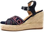 Tom Tailor - Sandalo Con Zeppa Blu