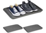 Set Di 3 Vaschette Per Scarpe Relaxdays 60 X 40 Cm