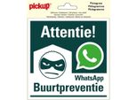 Icona Pickup Vinile 15X15Cm Whatsapp Prevenzione Del Vicinato