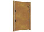 Vidaxl Cancello Da Giardino 105X155 Cm In Acciaio Corten