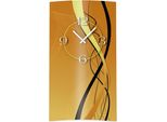 Orologio Da Parete Astratto Nero Marrone Verticale Di Design Orologio Da Parete Moderno Di Design Silenzioso Senza Ticchettio Dixtime 3DS-0066