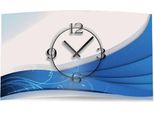 Ornamento Bianco Blu Orologio Da Parete Di Design Orologio Da Parete Moderno Design Silenzioso Senza Ticchettio Dixtime 3DS-0137
