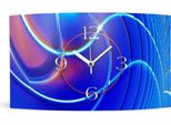 Orologio Da Parete Di Design Astratto Digital Art Blu Orologio Da Parete Moderno Di Design Silenzioso Senza Ticchettio Dixtime 3DS-0258