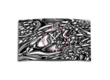 Digital Art Orologio Da Parete Di Design Grigio Liquido Orologio Da Parete Moderno Design Silenzioso Senza Ticchettio Dixtime 3DS-0261