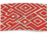 Orologio Da Parete Astratto Di Design Labyrith Rosso Orologio Da Parete Moderno Di Design Silenzioso Senza Ticchettio Dixtime 3DS-0205