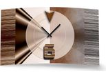 Orologio Da Parete Astratto Marrone Di Design Orologio Da Parete Moderno Di Design Silenzioso Senza Ticchettio Dixtime 3DS-0327