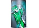 Orologio Da Parete Astratto Verde Grigio Argento Di Design Orologio Da Parete Moderno Di Design Silenzioso Senza Ticchettio Dixtime 3DS-0175