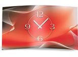 Orologio Da Parete Astratto Rosso Grigio Di Design Orologio Da Parete Moderno Di Design Silenzioso Senza Ticchettio Dixtime 3DS-0145