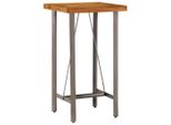 Vidaxl Tavolo Da Bar In Legno Massiccio Riciclato In Teak 60X60X107 Cm