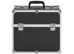 Vidaxl Astuccio Per Cosmetici 38X23X34 Cm In Alluminio Nero
