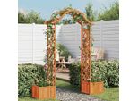 Vidaxl Pergola Da Giardino Con Fioriera In Legno Massiccio Di Abete