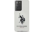 Us Polo Ushcs21Lslhrwh S21 Ultra G998BiałY/White Silicone Logo