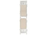 Syfax™ Divisorio A 4 Pannelli Crema 140X165 Cm In Tessuto