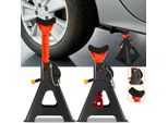 Swanew 2X Cavalletto Di Sollevamento Per Camion Cavalletto Di Sollevamento Per Auto Cavalletto Di Sollevamento 3T Cavalletti Di Sollevamento 285-430 Mm