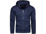 Recea Felpa Con Zip Da Uomo Peachwing Navy Xxl