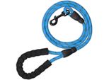 Relaxdays Guinzaglio Imbottito Per Cani Blu 150 Cm