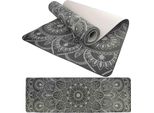 PodložKa Lifefit® Yoga Mat Mandala Duo, 183X58X0,6Cm, čErná