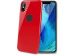 Celly Laser Matt Custodia Per Cellulare 16,5 Cm (6.5") Cover Trasparente, Rosso"